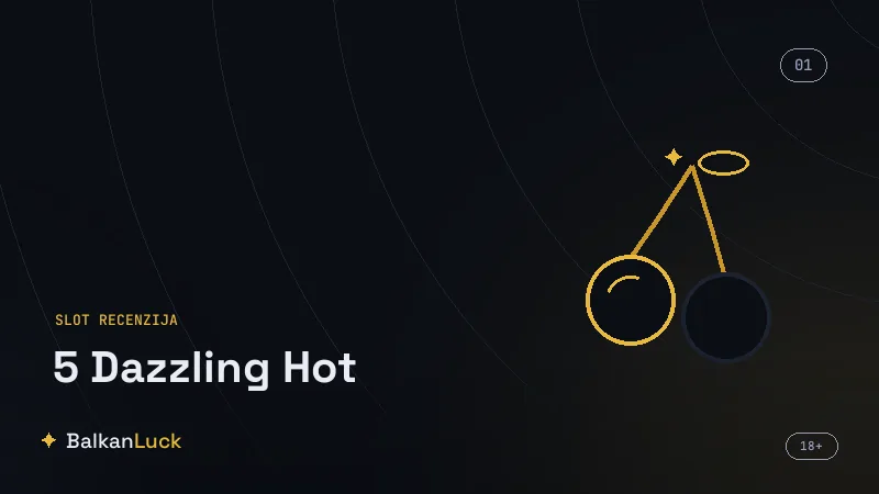 Crvena sedmica i zlatna zvezda scatter u igri 5 Dazzling Hot