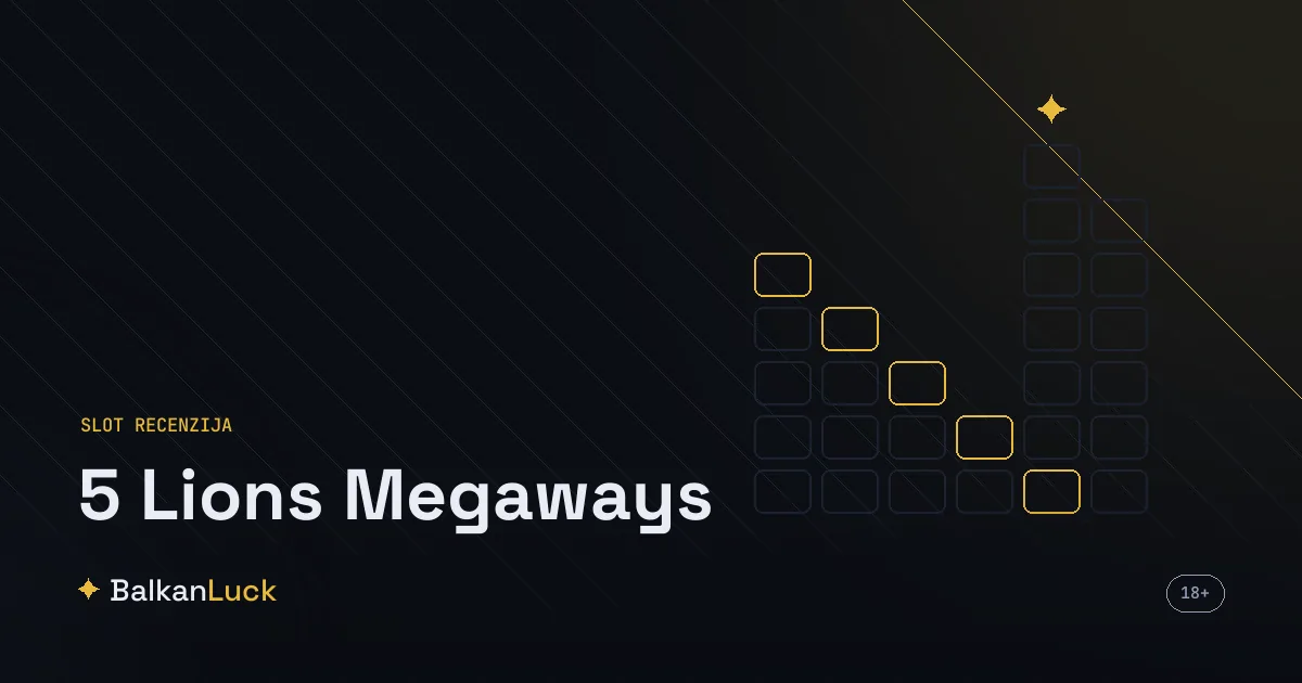 5 Lions Megaways slot igra sa azijskom temom i Megaways mehanikom