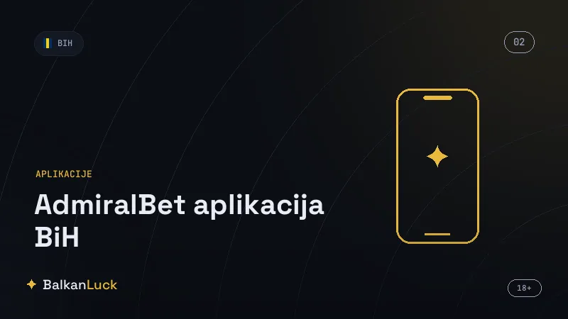 Funkcije AdmiralBet aplikacije, klađenje uživo i kazino u BiH
