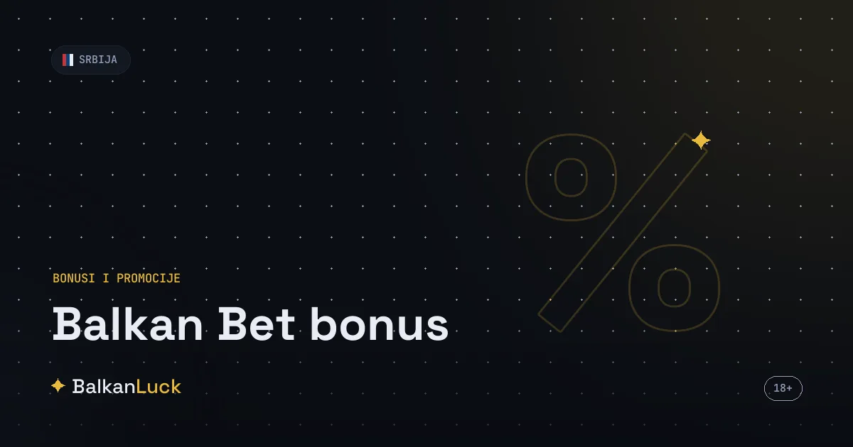 Balkan Bet bonus dobrodošlice Het-trik: 1.000 RSD, spinovi i live bonus