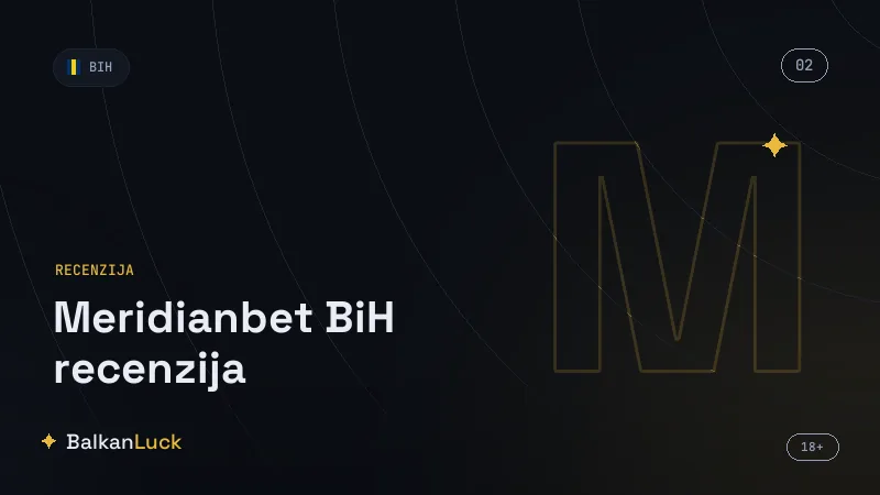 Meridianbet kazino i live kazino ponuda za BiH igrače