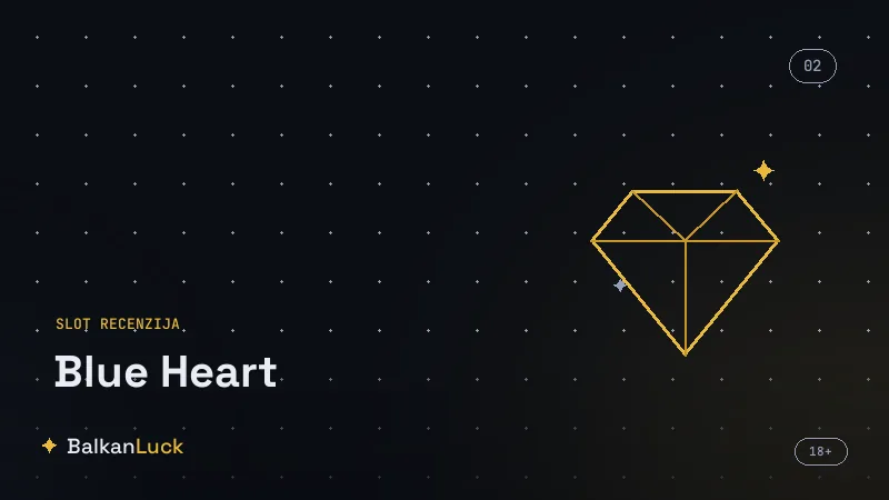 Demo verzija slota Blue Heart sa naslaganim wild dijamantima