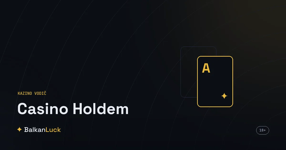 Casino holdem sto sa ante opkladom, dve karte igrača i tri zajedničke karte