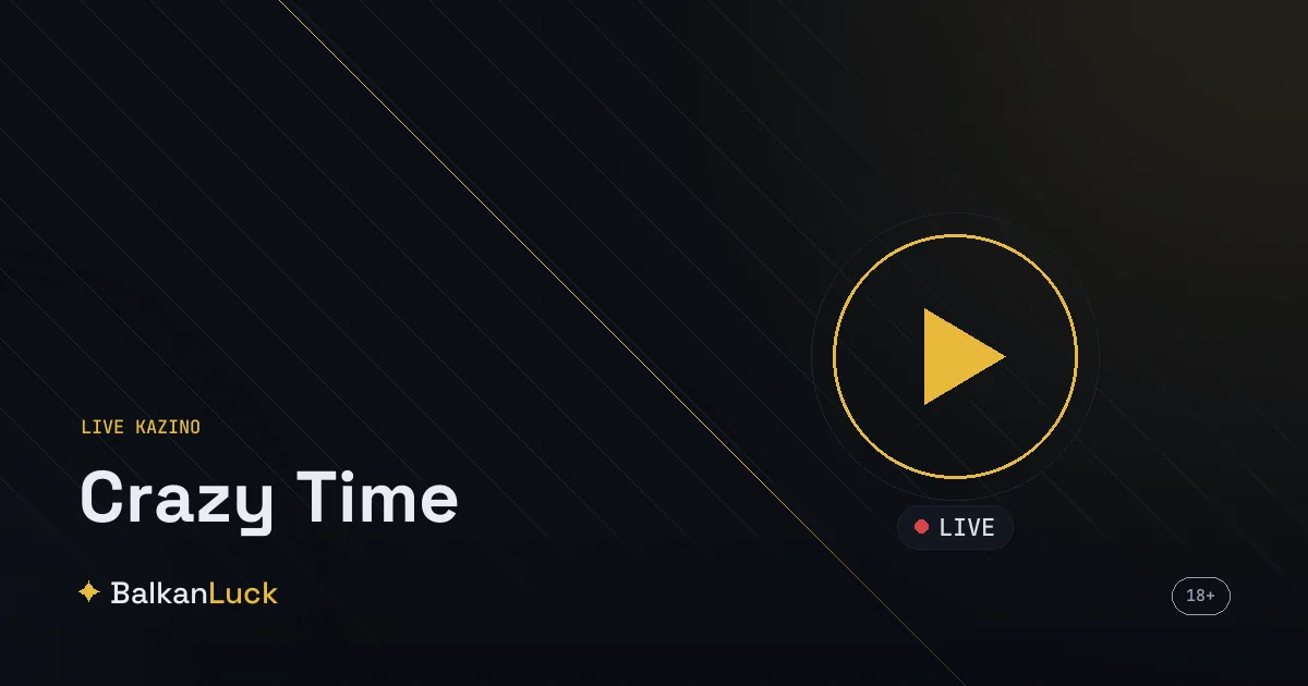 Crazy Time točak sa 54 polja i četiri bonus runde u Evolution studiju