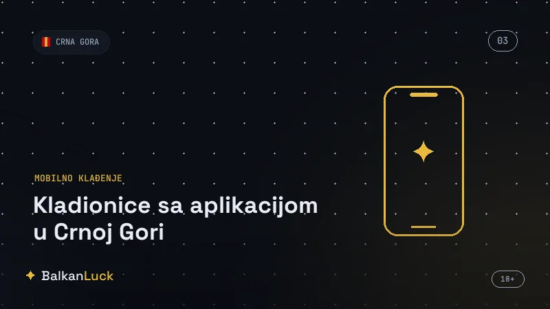 Aplikacija za kazino, Aviator i live igre na telefonu u Crnoj Gori