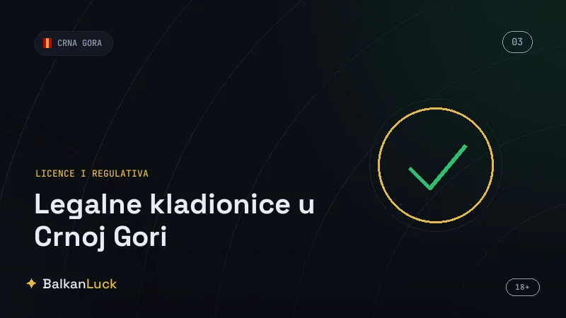 Šest legalnih licenciranih kladionica u Crnoj Gori