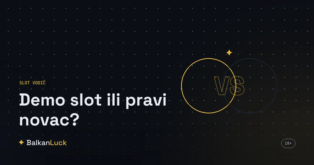 Demo slot igre sa virtuelnim žetonima naspram igre pravim novcem