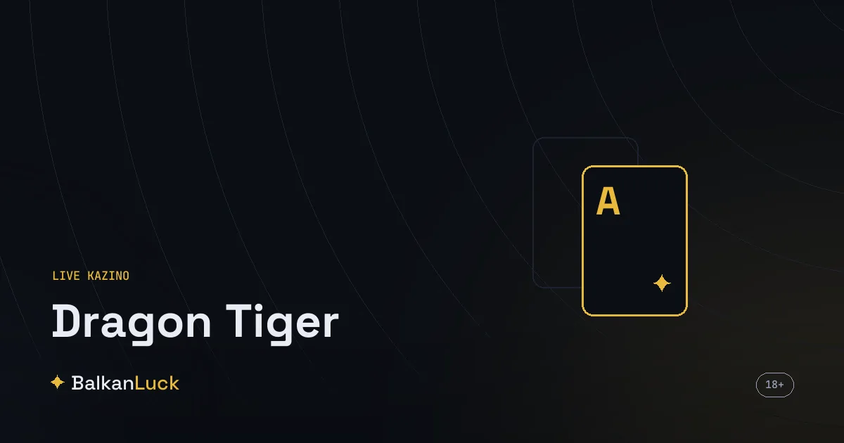 Dragon Tiger sto sa dve pozicije, Zmaj i Tigar, i po jednom kartom