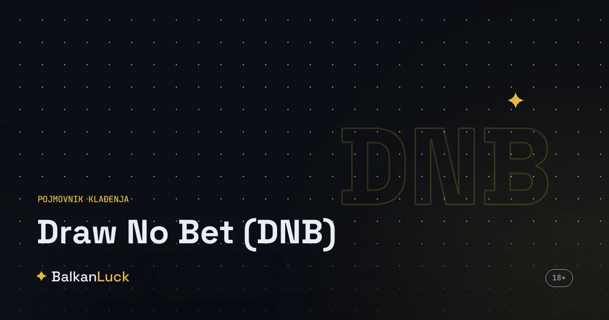 Draw no bet opklada gde se ulog vraća na remi umesto gubitka