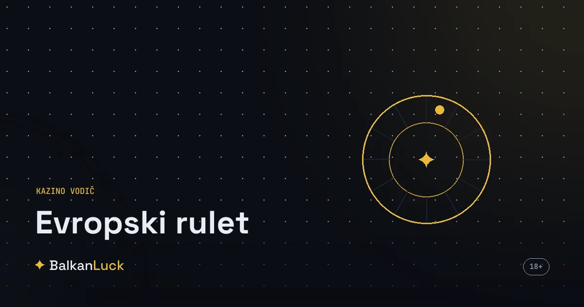 Evropski rulet, prikaz točka sa 37 polja i jednom zelenom nulom