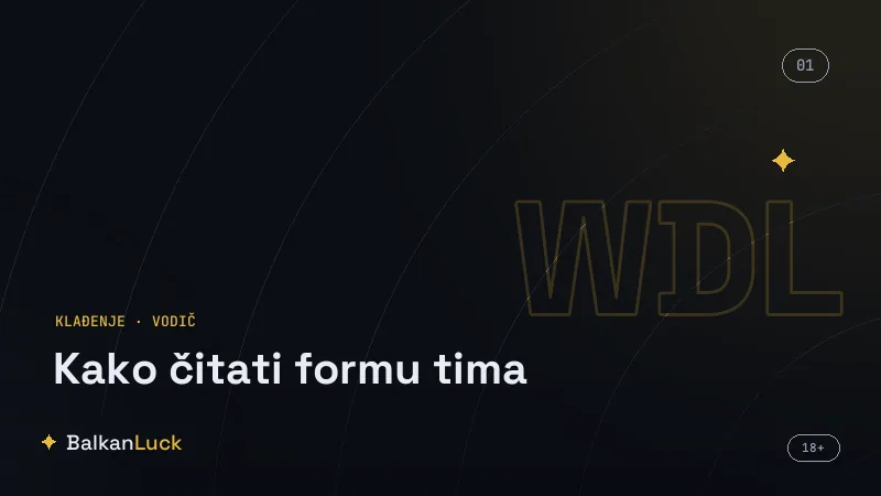 Očekivani golovi xG kao mera prave forme tima umesto niza rezultata