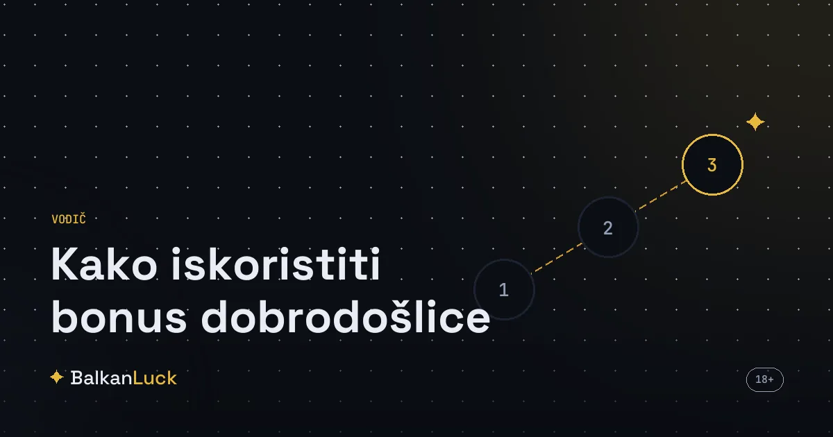 Kako iskoristiti bonus dobrodošlice - šest koraka od registracije do isplate