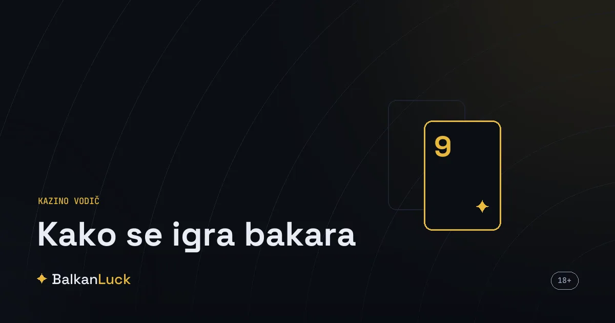 Kako se igra bakara, karte igrača i banke na stolu sa žetonima