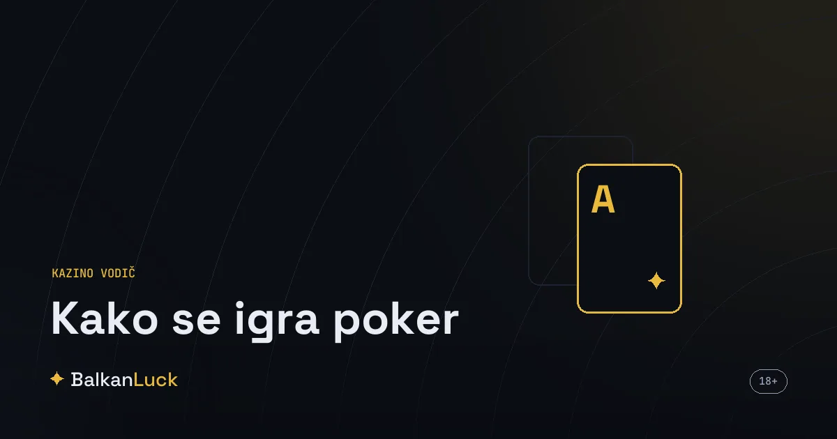 Kako se igra poker, karte igrača i zajedničke karte na stolu sa žetonima