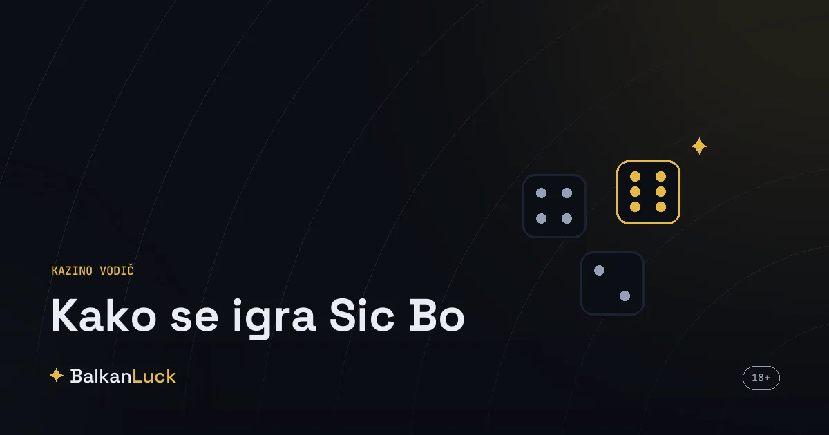 Kako se igra sic bo, tri kocke i sto sa poljima za opklade