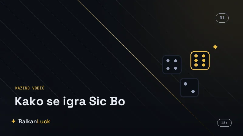 Koraci igranja sic bo, postavljanje žetona i bacanje tri kocke
