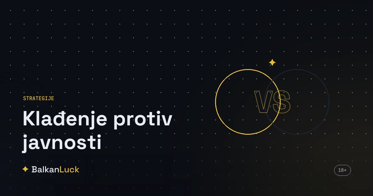 Klađenje protiv javnosti kao igranje suprotno od većine u potrazi za vrednošću