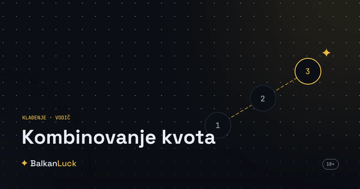 Kombinovanje kvota kroz množenje više opklada na jedan tiket sa primerom