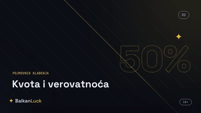 Kvota i verovatnoća na 1X2 tržištu sa zbirom preko sto odsto zbog marže