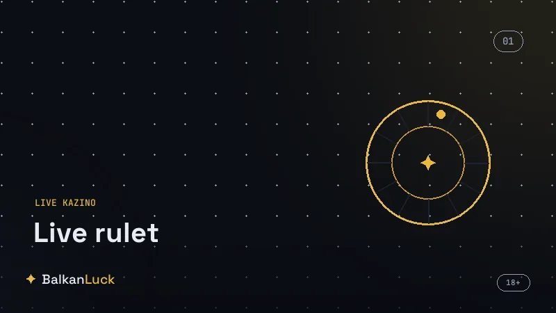 Interfejs live ruleta sa tajmerom i poljem za postavljanje opklada