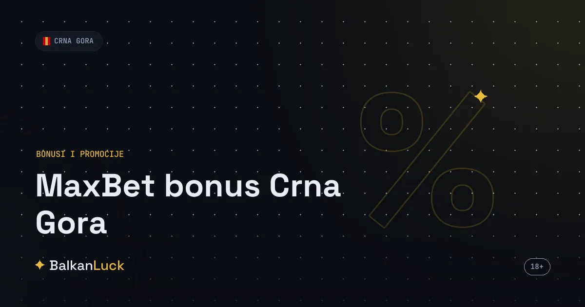 MaxBet bonus Crna Gora: paket dobrodošlice na tri depozita sa freebetom i spinovima
