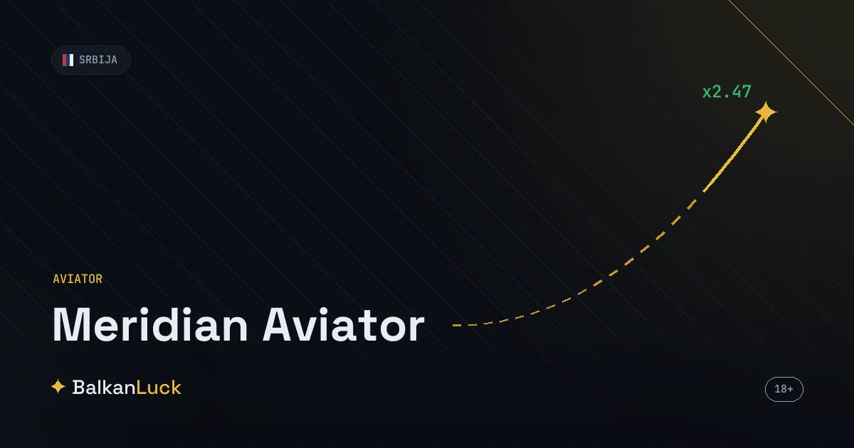 Meridian Aviator crash igra sa RTP 97 odsto i freebet kišom