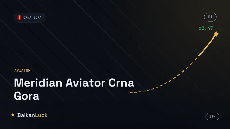 Koraci igranja Meridian Aviatora u Crnoj Gori sa dugmetom za isplatu