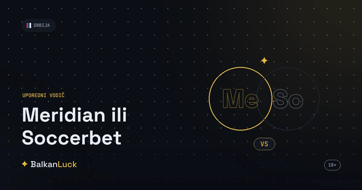 Meridian ili Soccerbet 2026 - poređenje bonusa, kvota i ponude