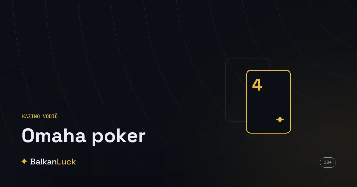 Omaha poker, četiri hole karte igrača i pet zajedničkih karata na stolu