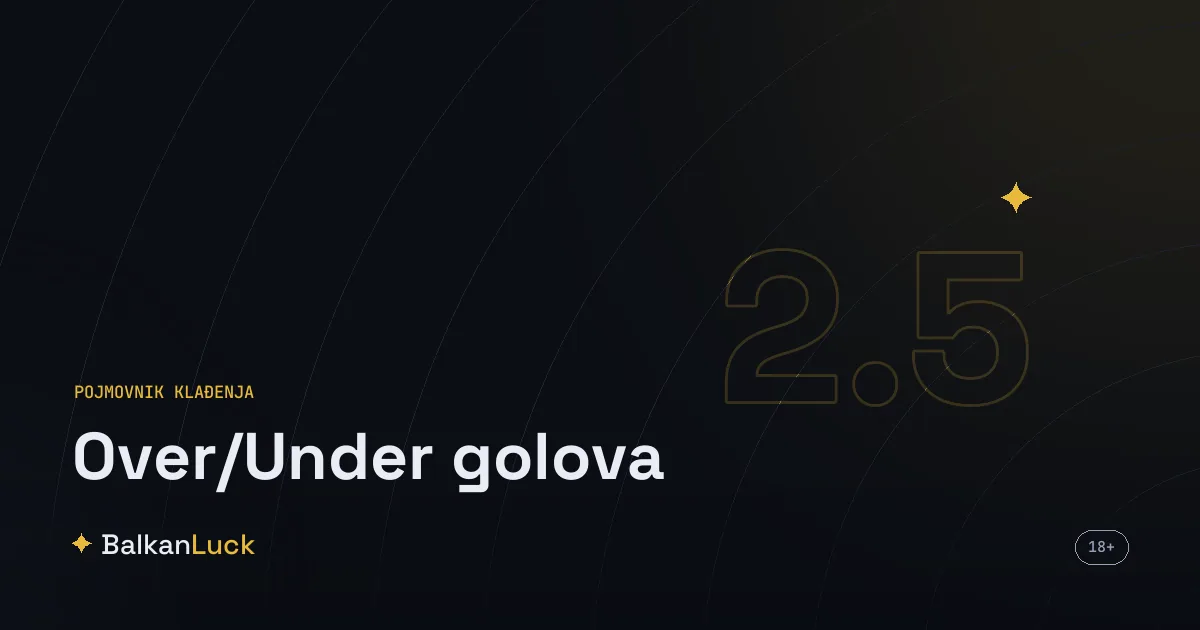 Over under golova opklada na ukupan broj golova sa linijom 2.5
