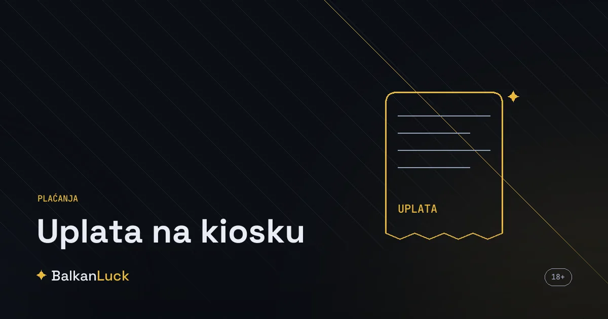 Uplata na kiosku: gotovinsko punjenje naloga za klađenje na trafici
