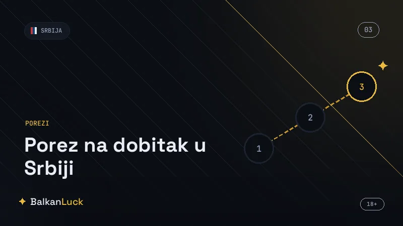 Porez na dobitak Srbija i online kladionice sa domaćom licencom
