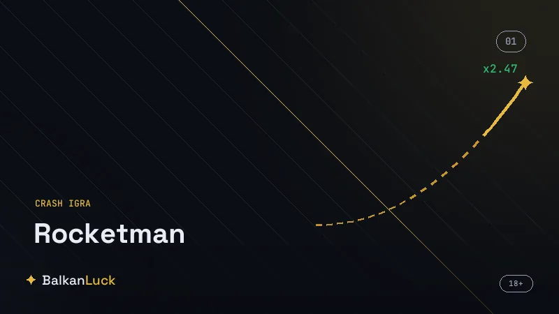 Rastući množilac u Rocketman igri od 1,00x naviše