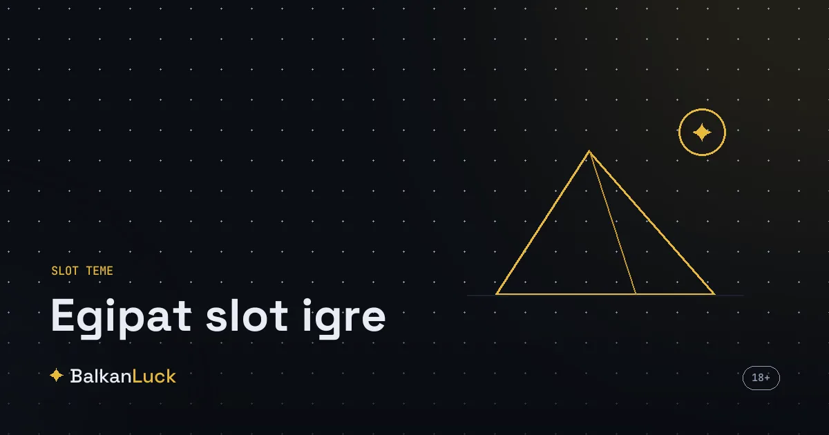 Egipat slot igre sa faraonom, piramidama i širećom zlatnom knjigom
