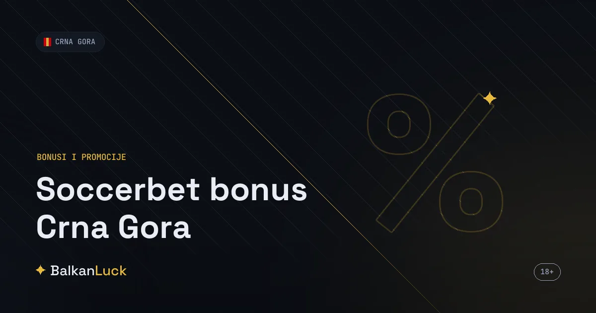 Soccerbet bonus Crna Gora: tri ponude dobrodošlice na izbor bez koda
