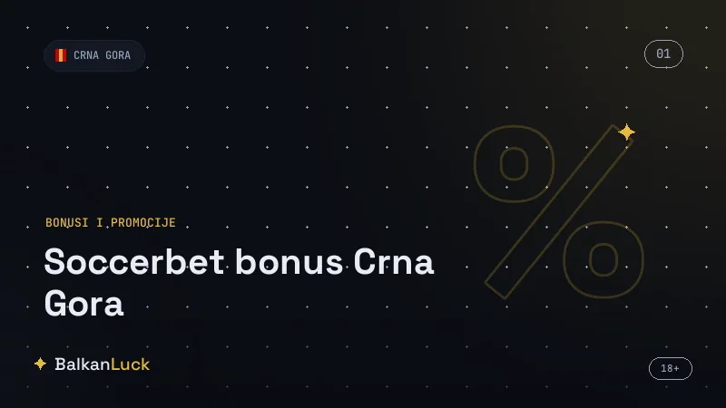Soccerbet Crna Gora trostruki bonus i dnevni poklon tiket u eurima