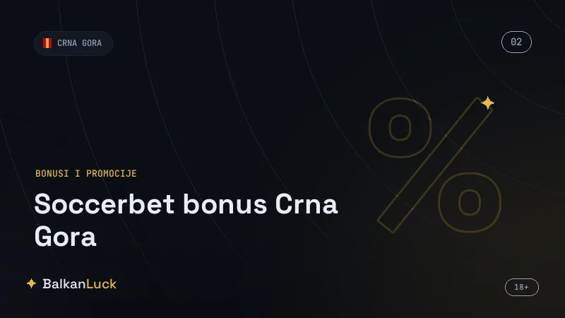 Soccerbet Crna Gora sportska ponuda, Aviator i Lucky 6 uz bonus