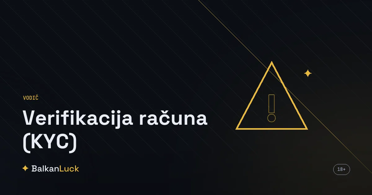 Verifikacija računa kroz sliku lične karte i KYC proveru pre isplate