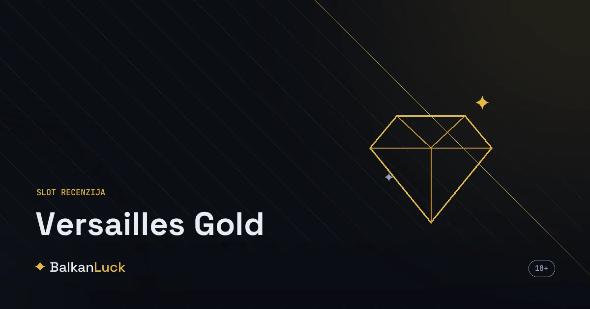 Versailles Gold slot proizvođača Amusnet sa temom francuskog dvora i kraljevskog zlata