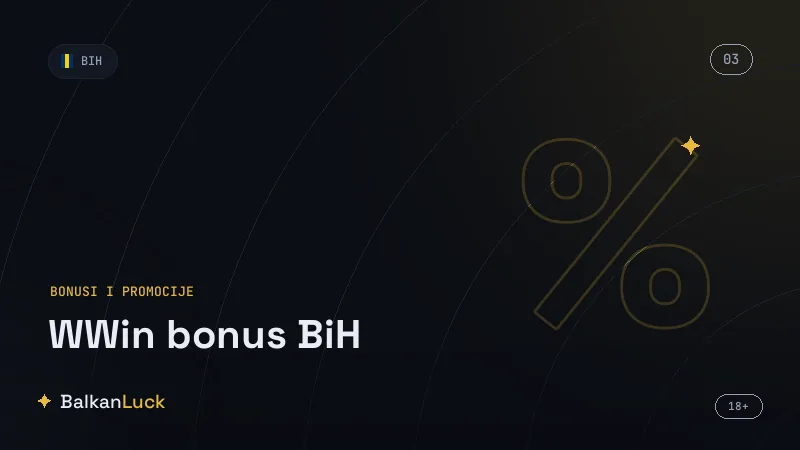 WWIN bonus BiH i status paketa dobrodošlice u nalogu igrača