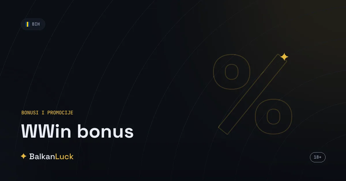 Wwin bonus i promocije Williams kladionice na wwin.ba